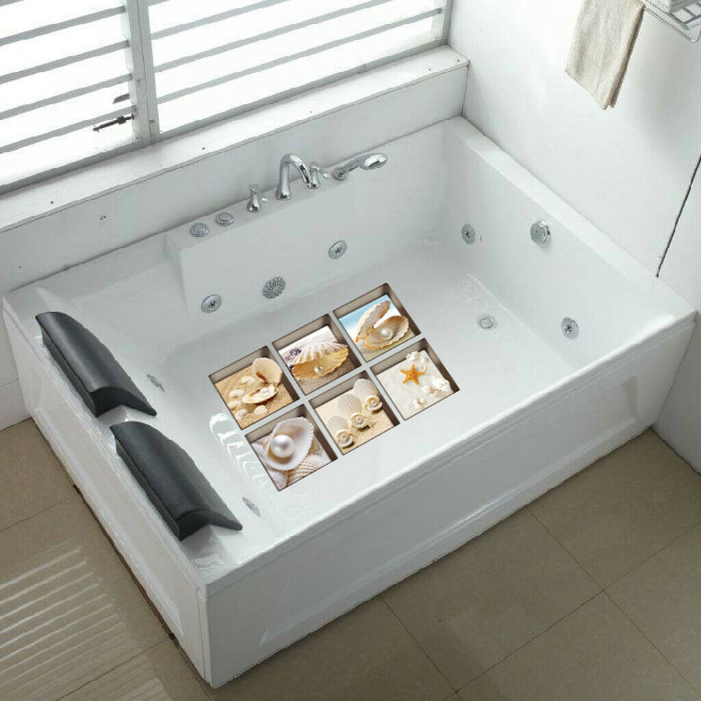 12pcs Non-Slip Bathtub Stickers Safety Adhesive Anti-Slip Appliques for Bath Tub