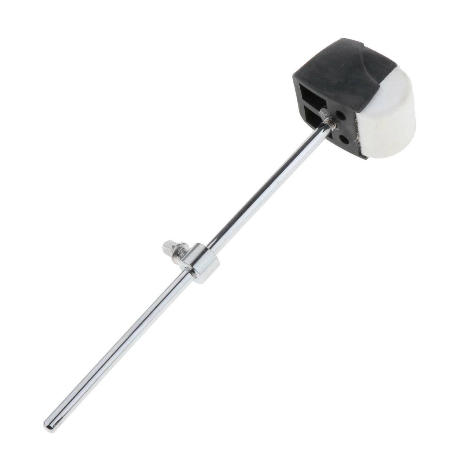 Premium Felt Bass Drum Pedal Beater Mallet Stainless Handle Replacement