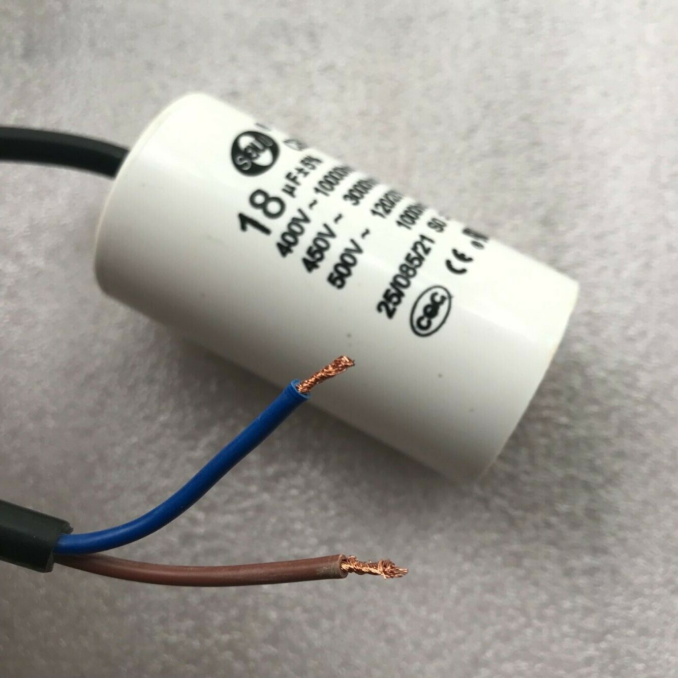 CBB60 Motor Start Capacitor 18MFD 18uF 450VAC HVAC For Waher and Dryer