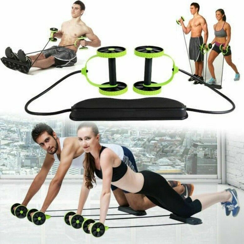 Home Gym Abs Equipment Exercise Body Fitness Abdominal Training Workout Rollers
