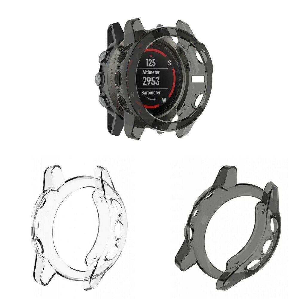 2x Smart Watch Silica Gel Protective Case Anti Fall For garmin fenix 5X