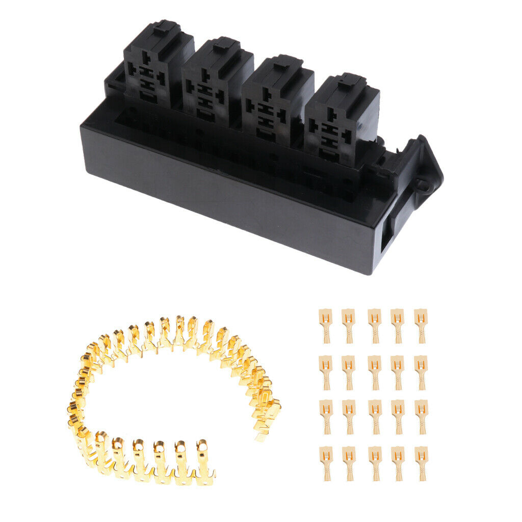 15 Way Automotive Relay Box Holder Housing +Blade Fuses+Terminals High
