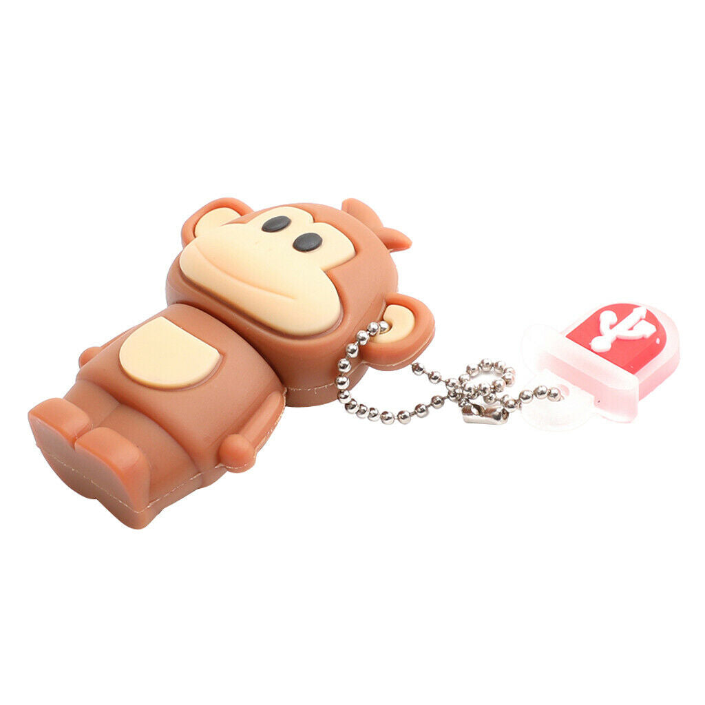 Cute Monkey Style USB Flash Drive Data Storage Thumb Pen Drive 64GB