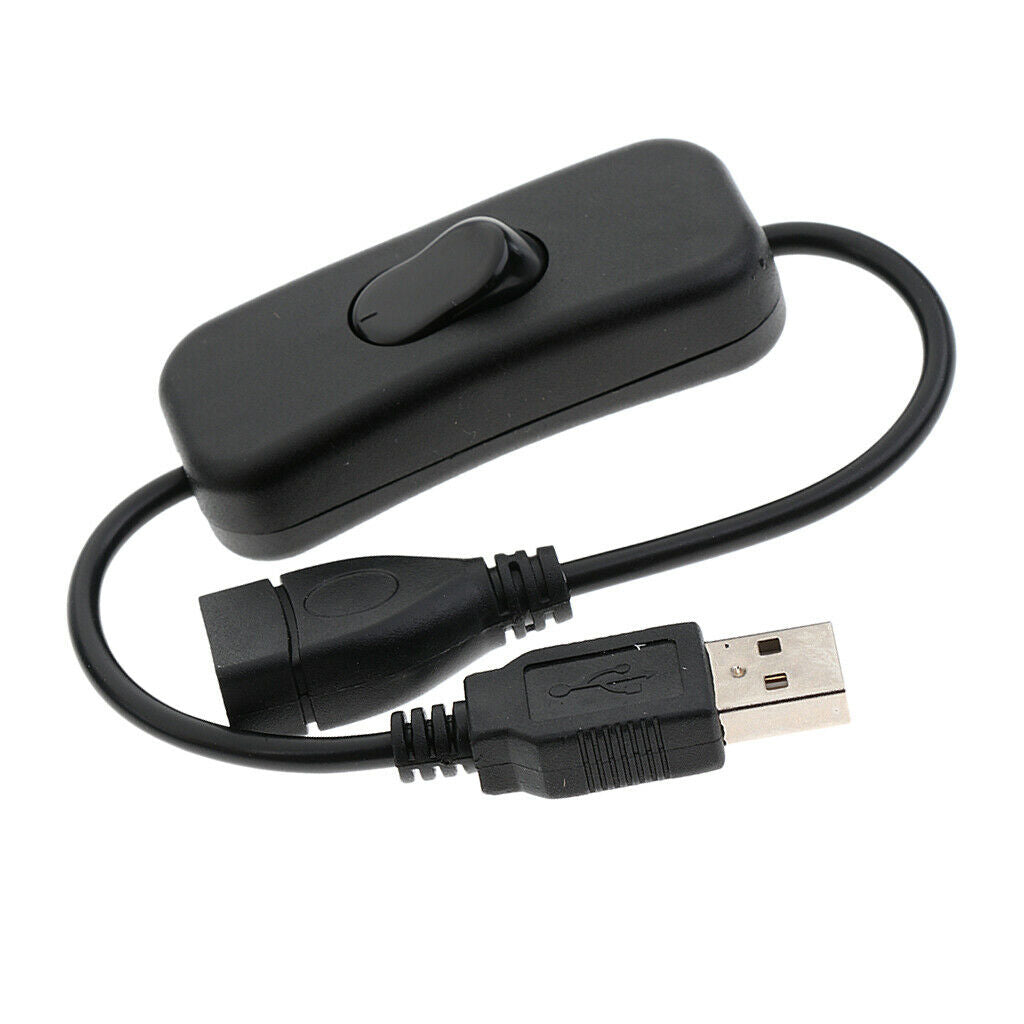 2x Type-A Male to Female USB Cable with ON/OFF Switch Easy Start/Reboot