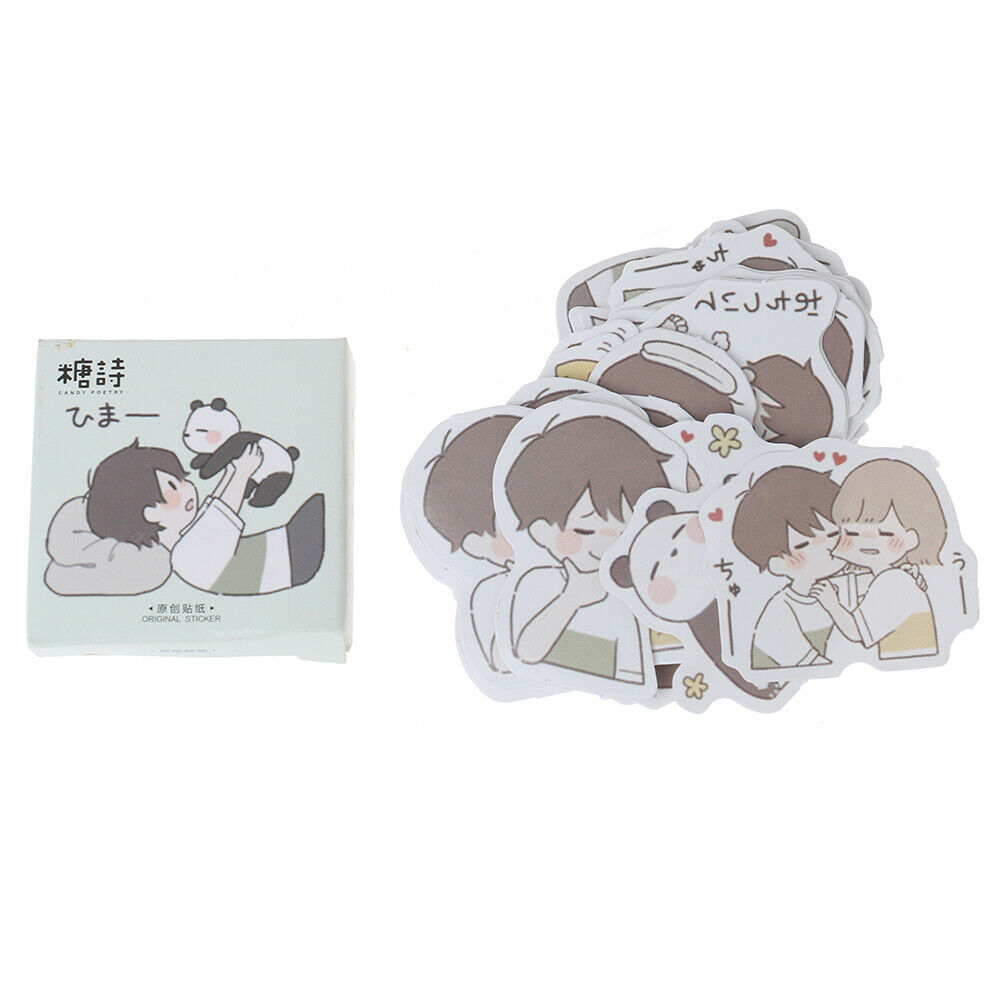 45pcs cute cartoon panda DIY Diary Craft Stickers Scrapbooking decorJA.l8