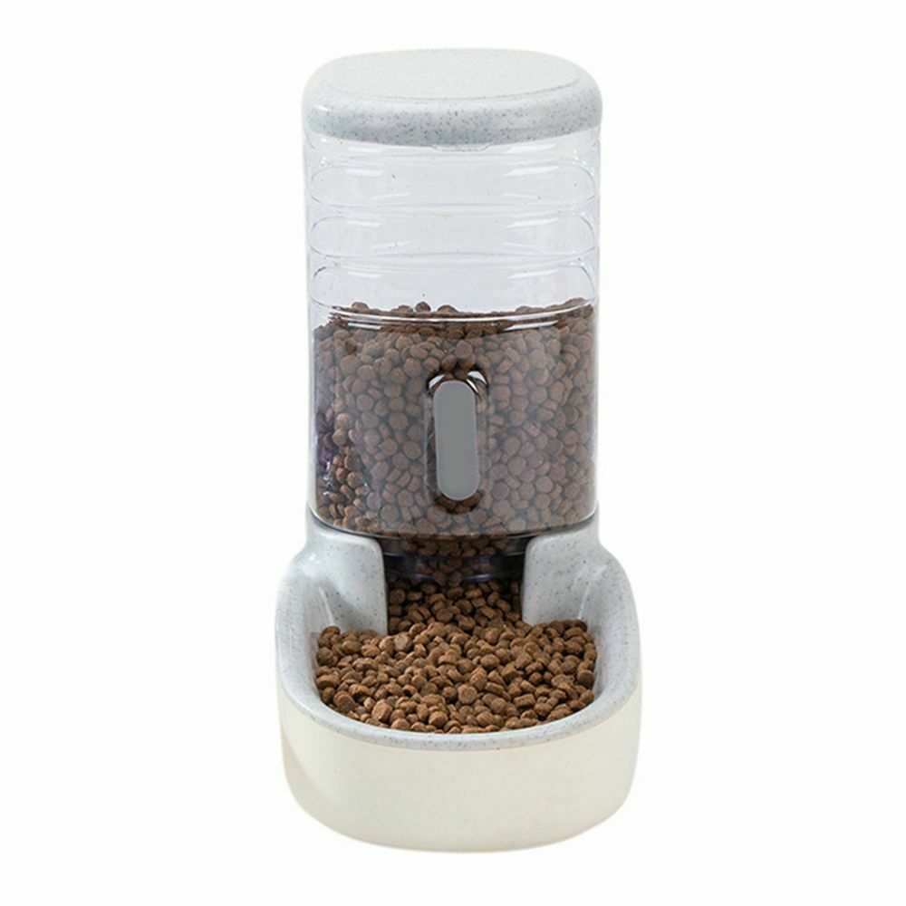 Bowl Large Capacity Puppy Food Water Dispenser Dog Cat Bottle Pet Feeder