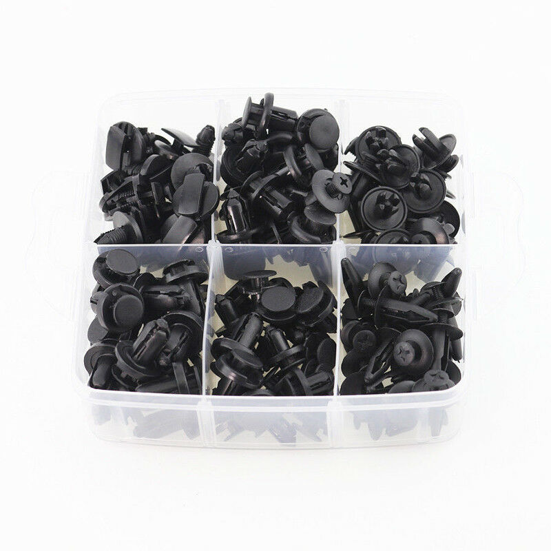 500PCS Mixed Car Fastener Clip Door Panel Trim Bumper Fender Push Rivet Plastic