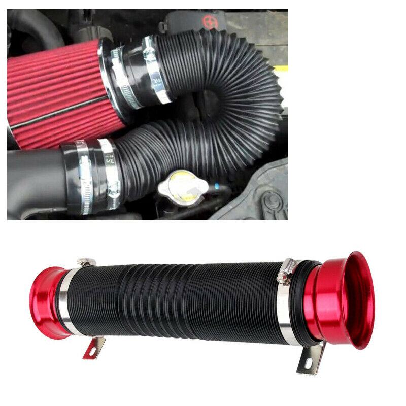 Autos Cold Air Intake Duct Turbo Piping Tube 3" Inlet Flexible Adjustable Hose