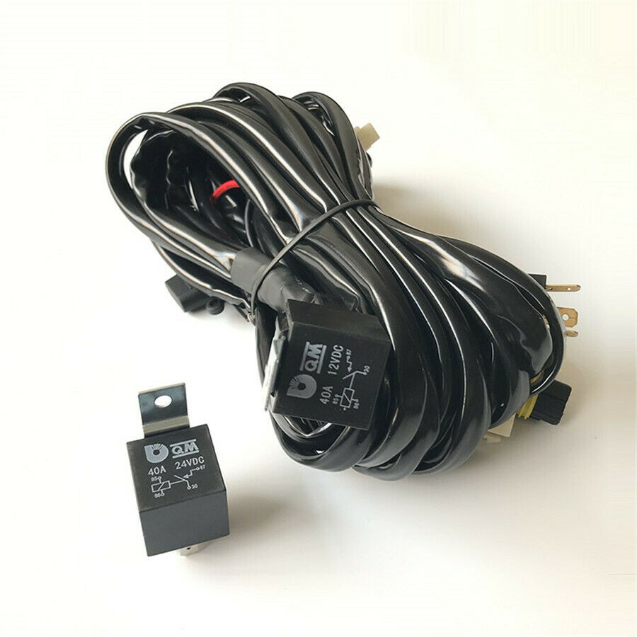 Wiring Harness Switch Kit For 9005 (HB3) H4 4x4 Offroad Truck Headlight Adapter