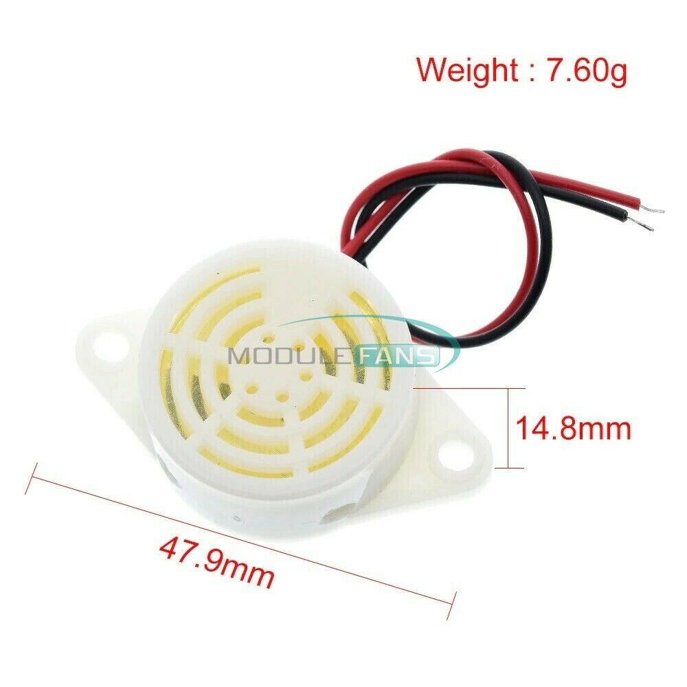 90dB 12V Alarm Buzzer Beep Alarm Intermittent Continuous Beep for Arduino SFM-27