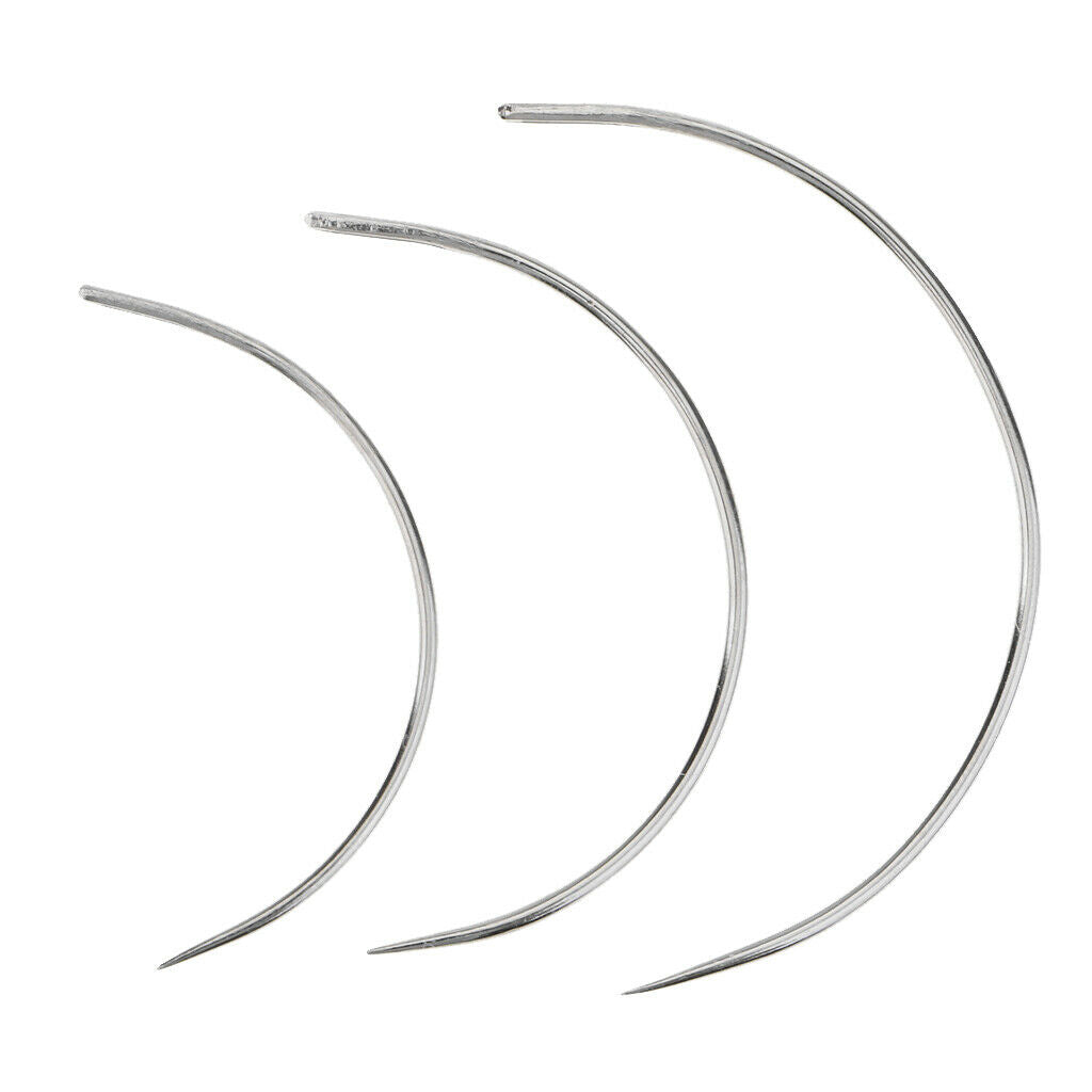 3 Sizes Curved Needles for Leather Sofa Repair Tool Accessories 35 45 50mm
