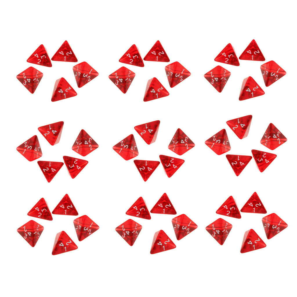 Pack of 45 Red Polyhedral Dice 20mm / 0.79 ''  DND RPG MTG Table Games Dice