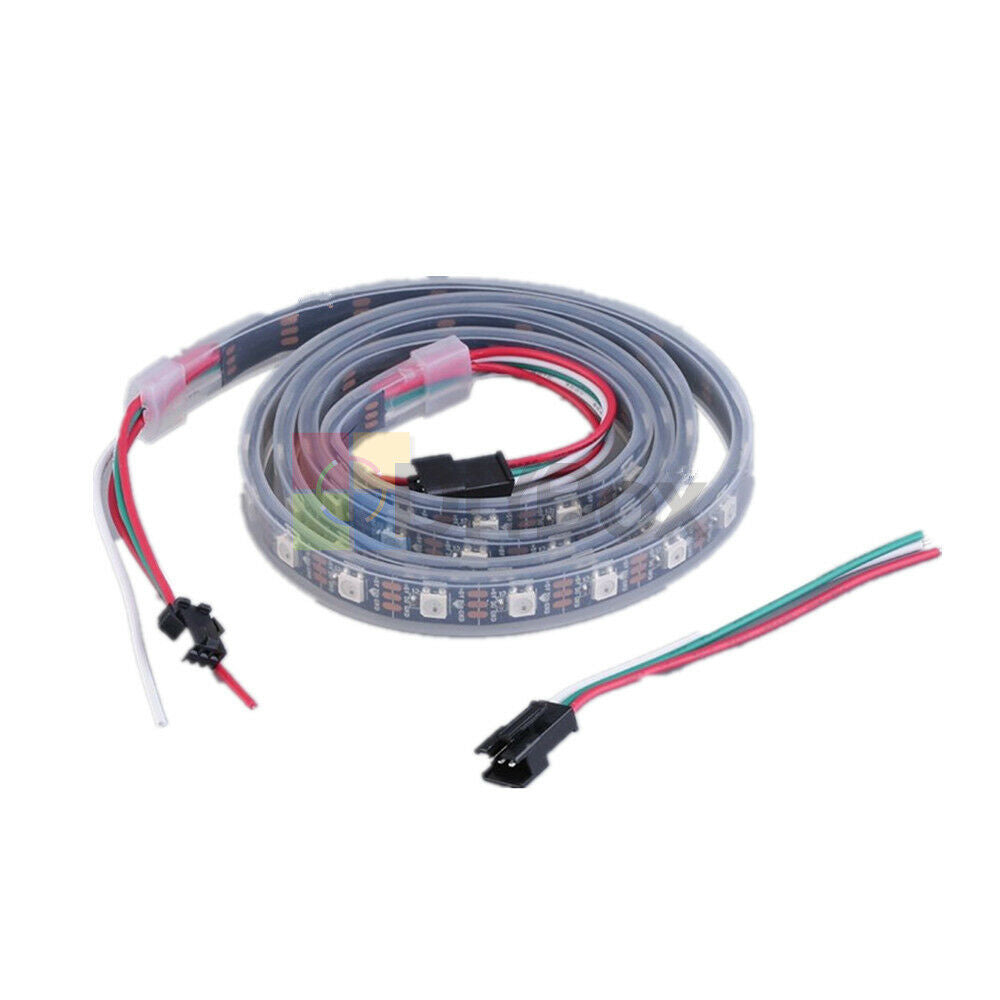 WS2812B 1M 60 5050 RGB LED Strip Leds 60LED Individual Addressable 5V Black PCB