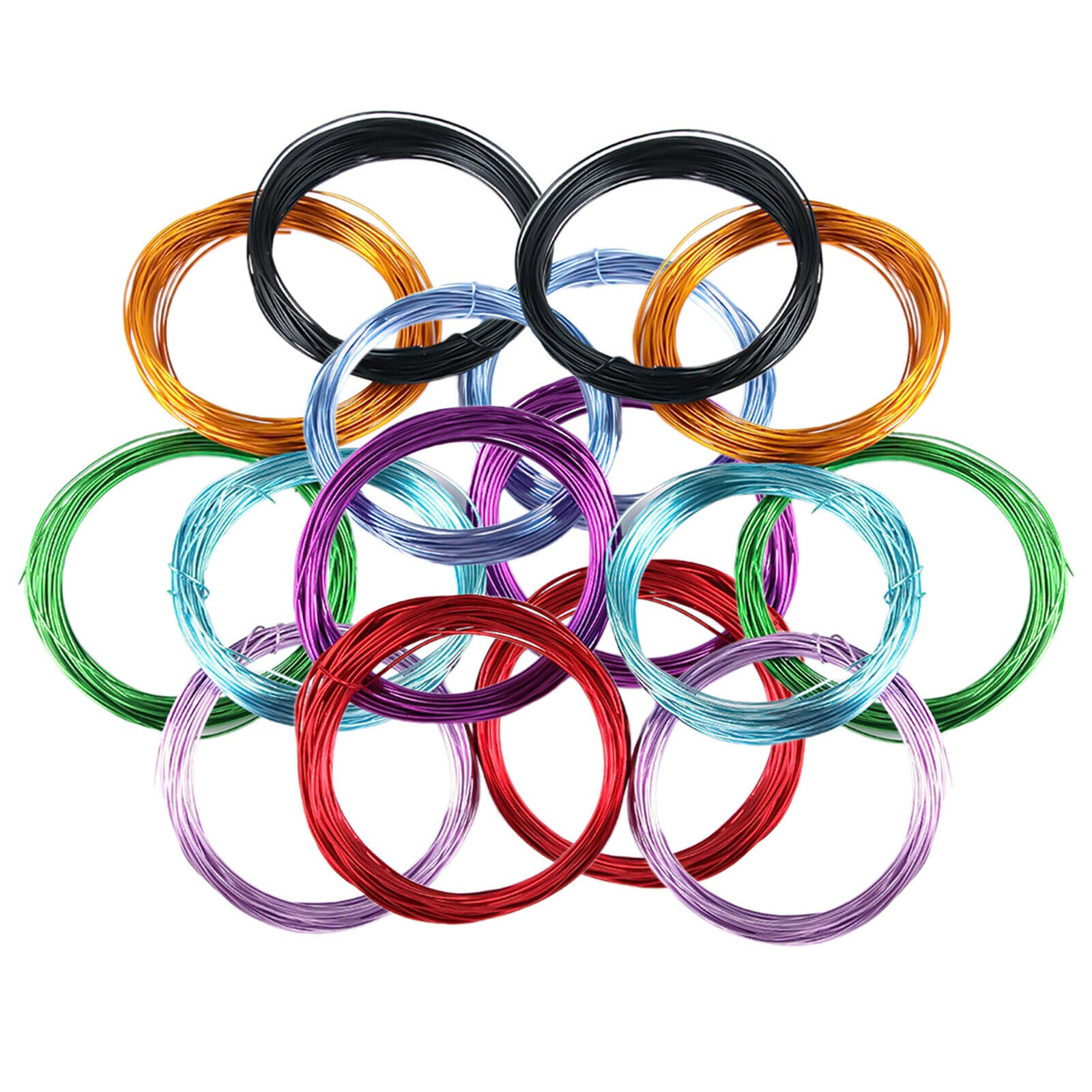 24Pcs 32.81Ft Aluminum Wire Bendable Metal for Sculpting Jewelry Making