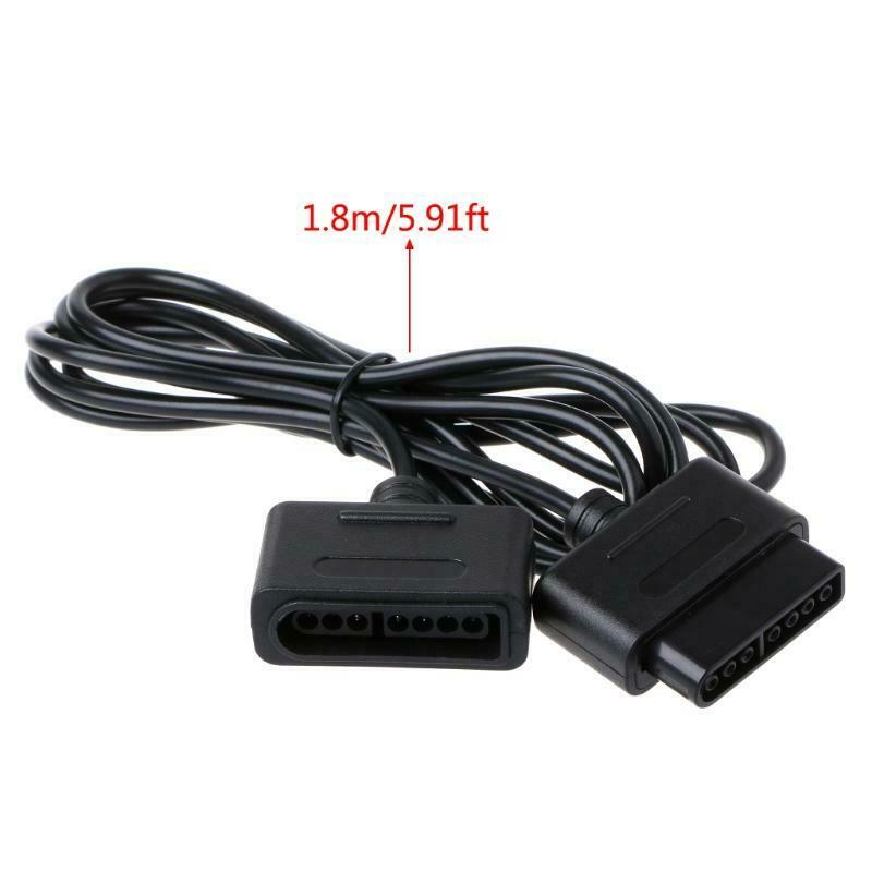 1.8m 5.91ft Extension Cable Cord For SNES Controller Retro-Duo FC Twin