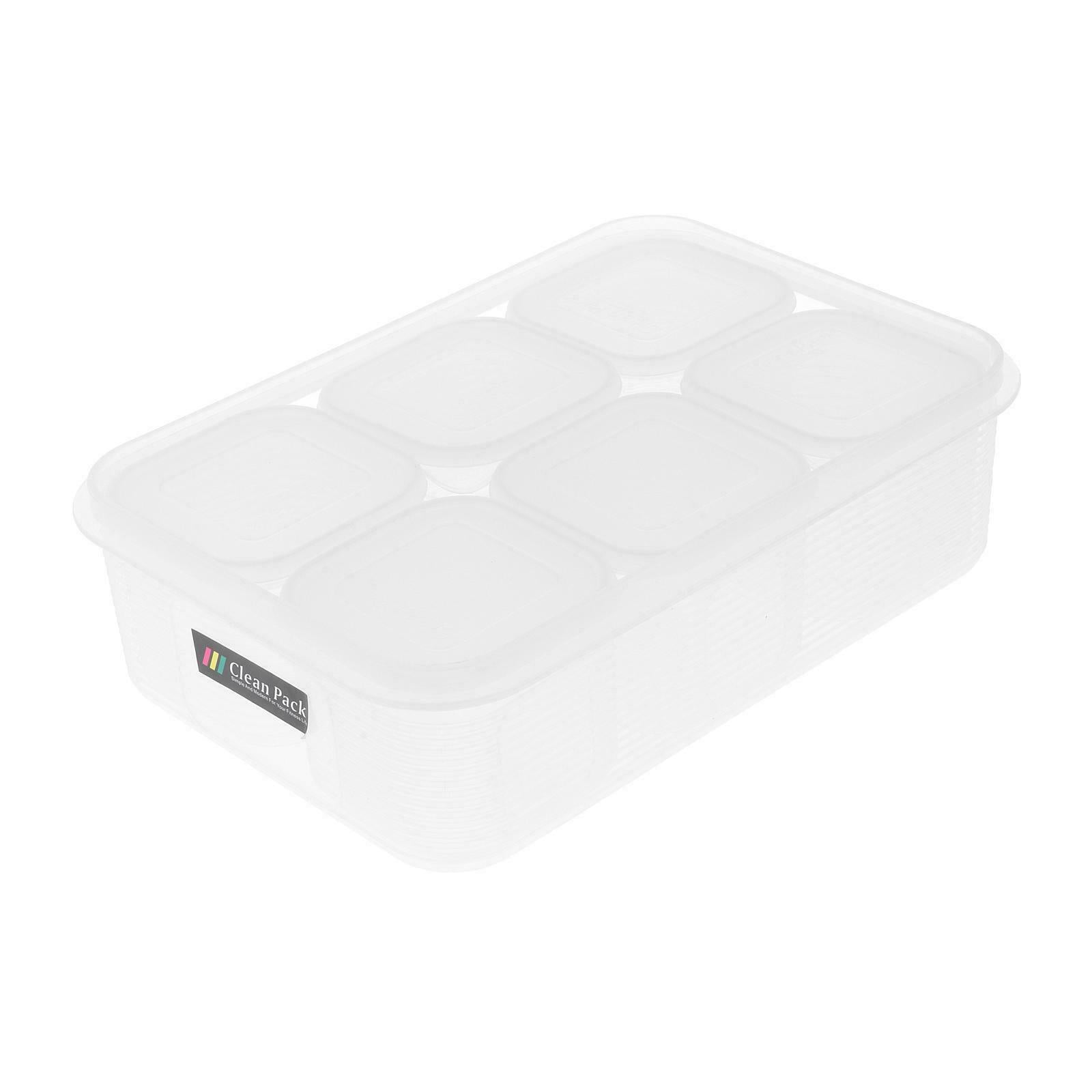 Set of 7 Food Storage Container with Lid for Pasta Eggs Kitchen Organization