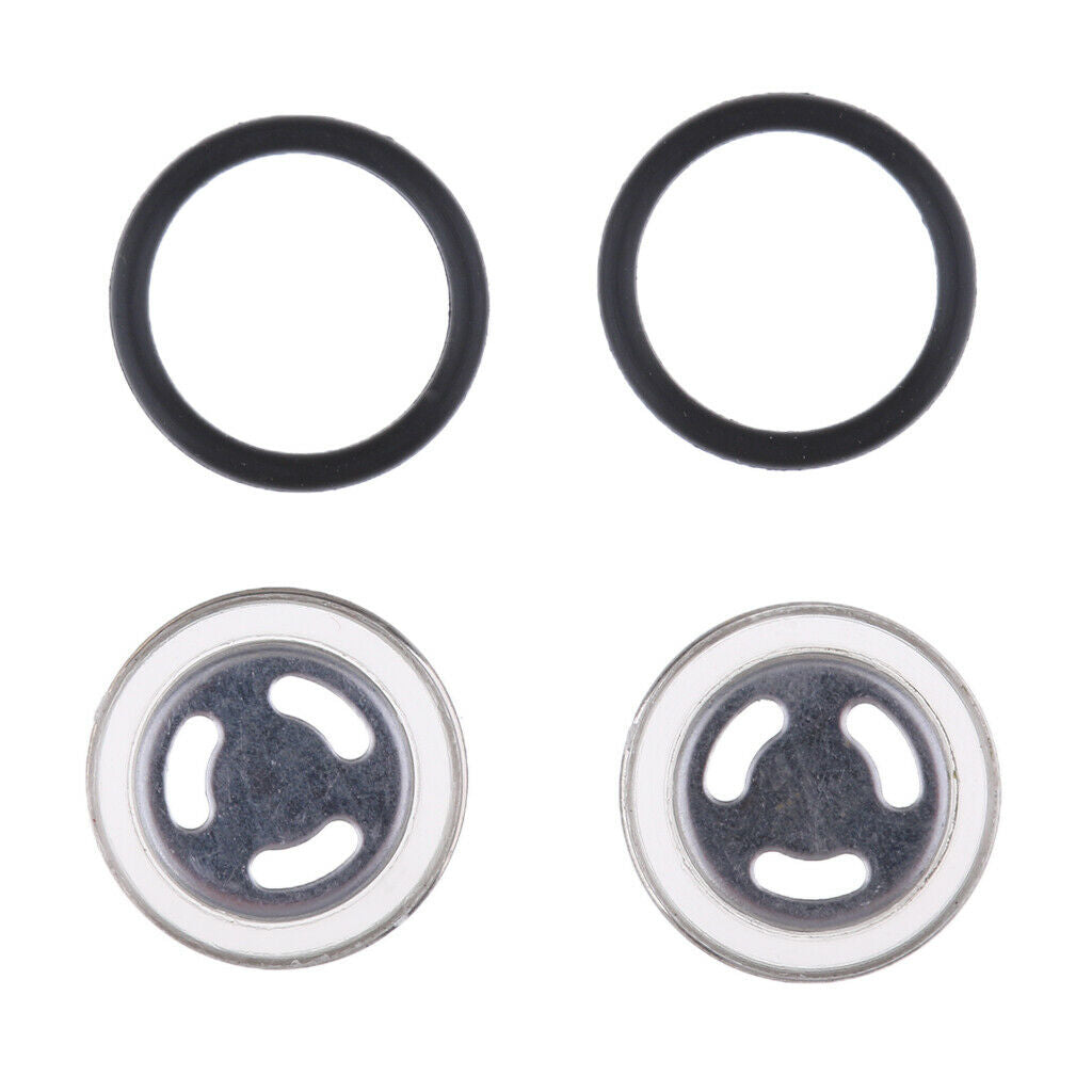 18mm Motorcycle Brake Master Cylinder Reservoir Sight Mirror Gasket (Iron +