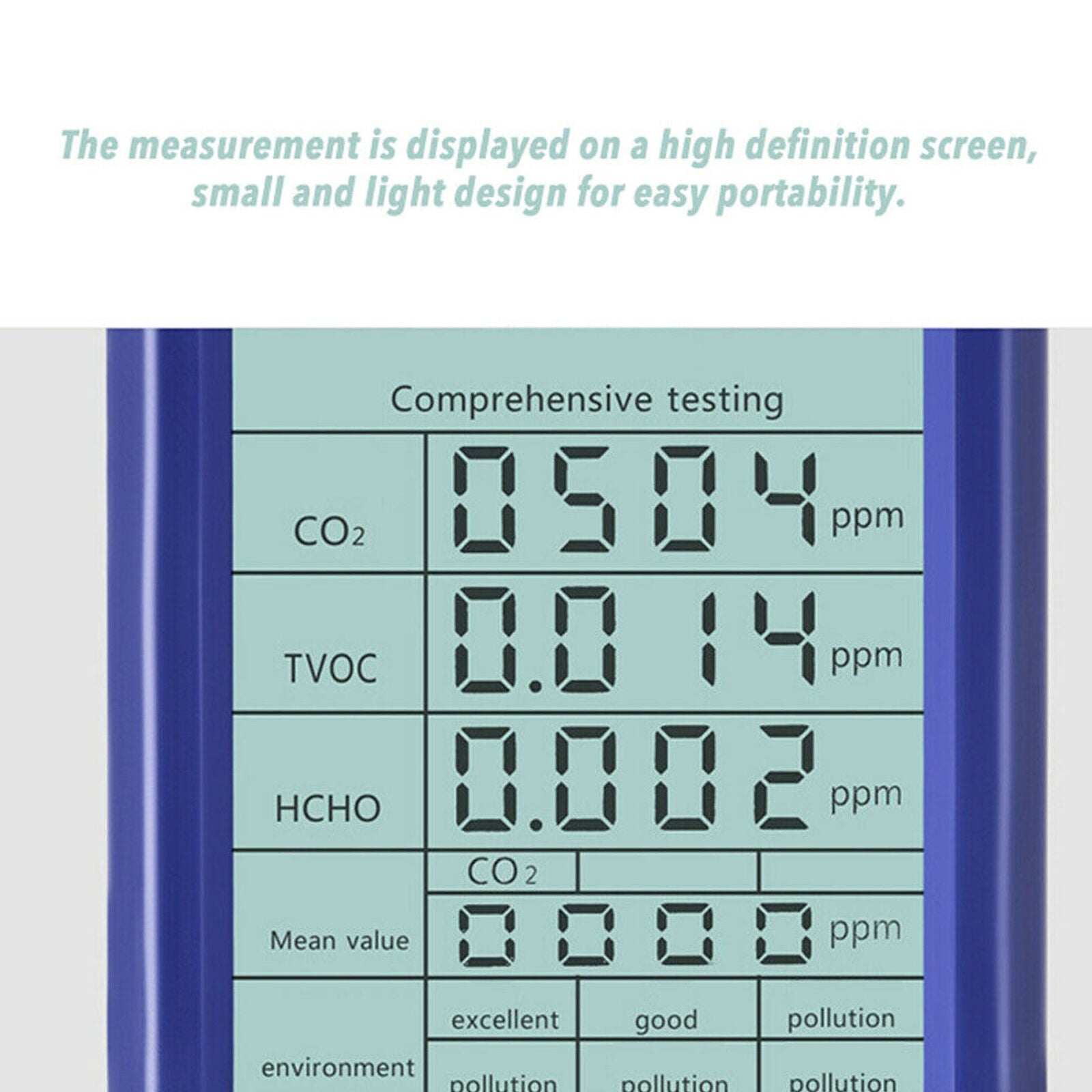 Carbon Dioxide Detector CO2 ppm Meters Gas Analyzer Protable Air Quality Tester