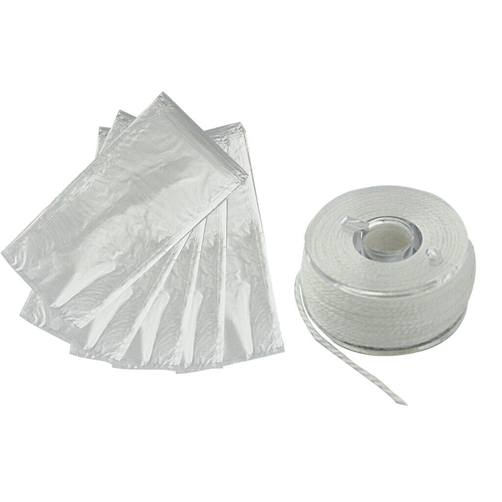 50 Pieces PVA Water Soluble Bait Bags 7x15cm / 2.8x6inch with 1 Piece