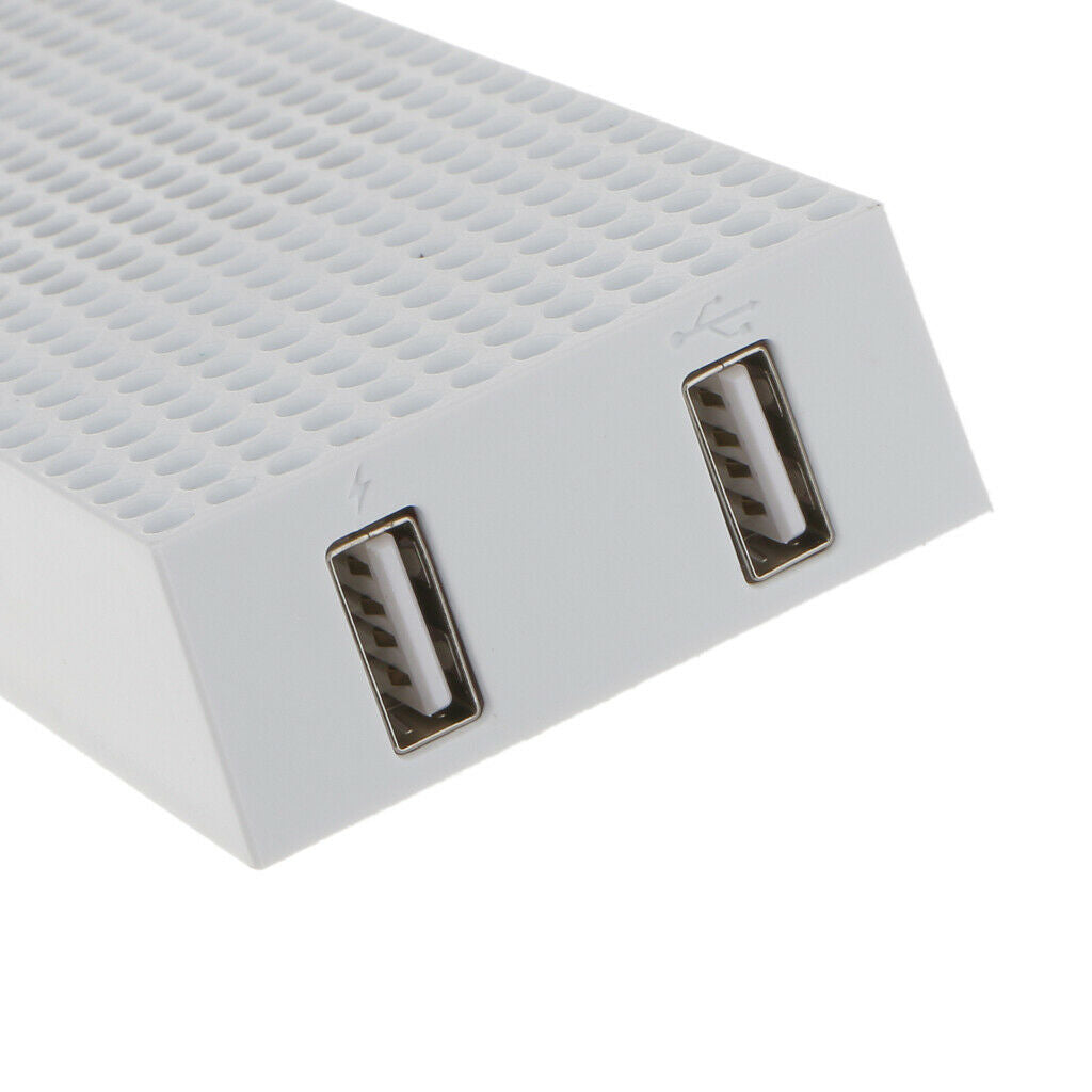3 Cooling Fan W / 2 Usb Port For Xbox One S High Speed White
