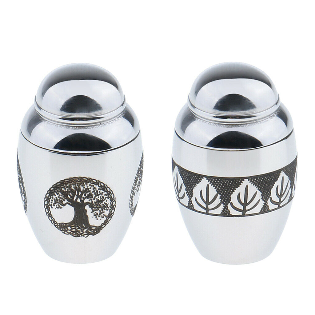 2pcs Mini Cremation Urns Mini Funeral Urn For