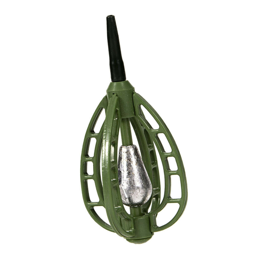 Fishing Feeder Rocket Bait Cage Inline Method Feeder Green 20/30/40/50g 40g