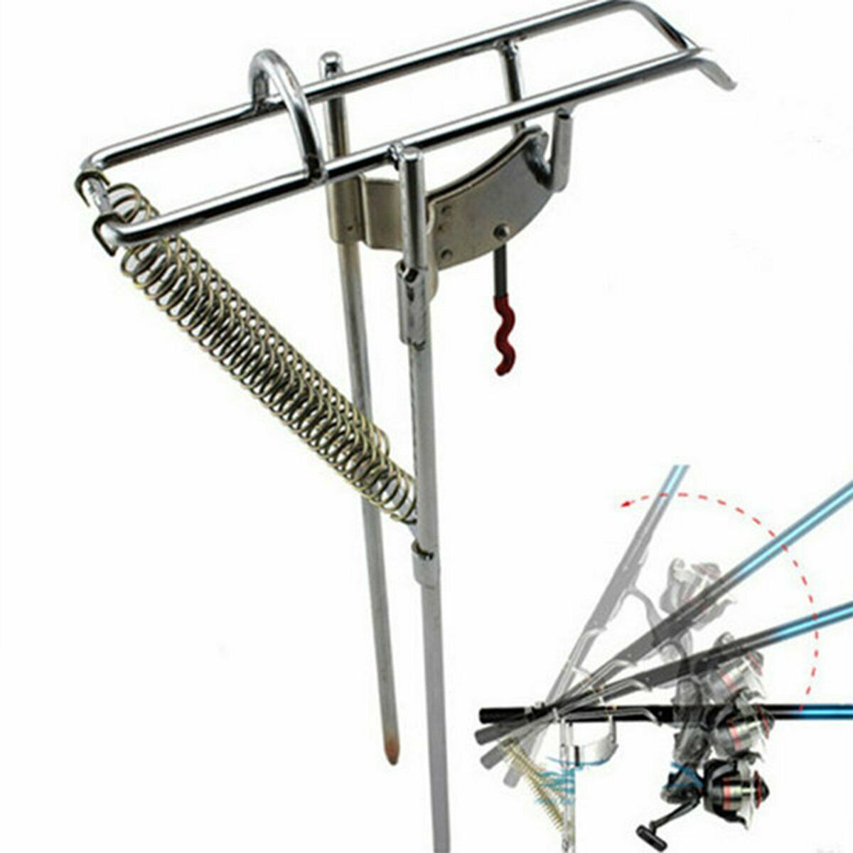 Best Fishing Rod Holder Automatic Tip-Up Hook Setter Fish Pole Tackle Bracket.