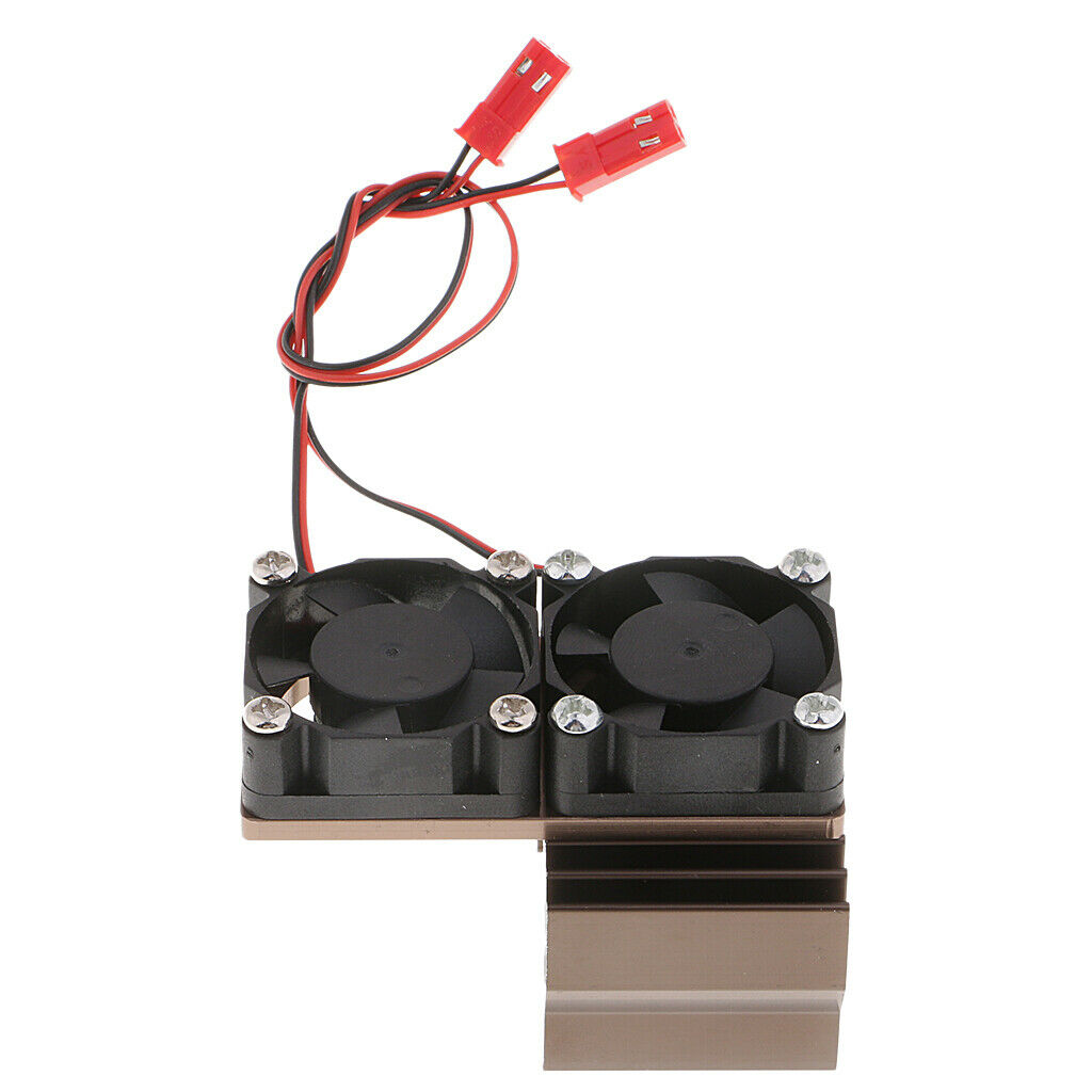 2x Brushed Brushless Motor Heatsink Radiator and Cooling Fan for 550 540
