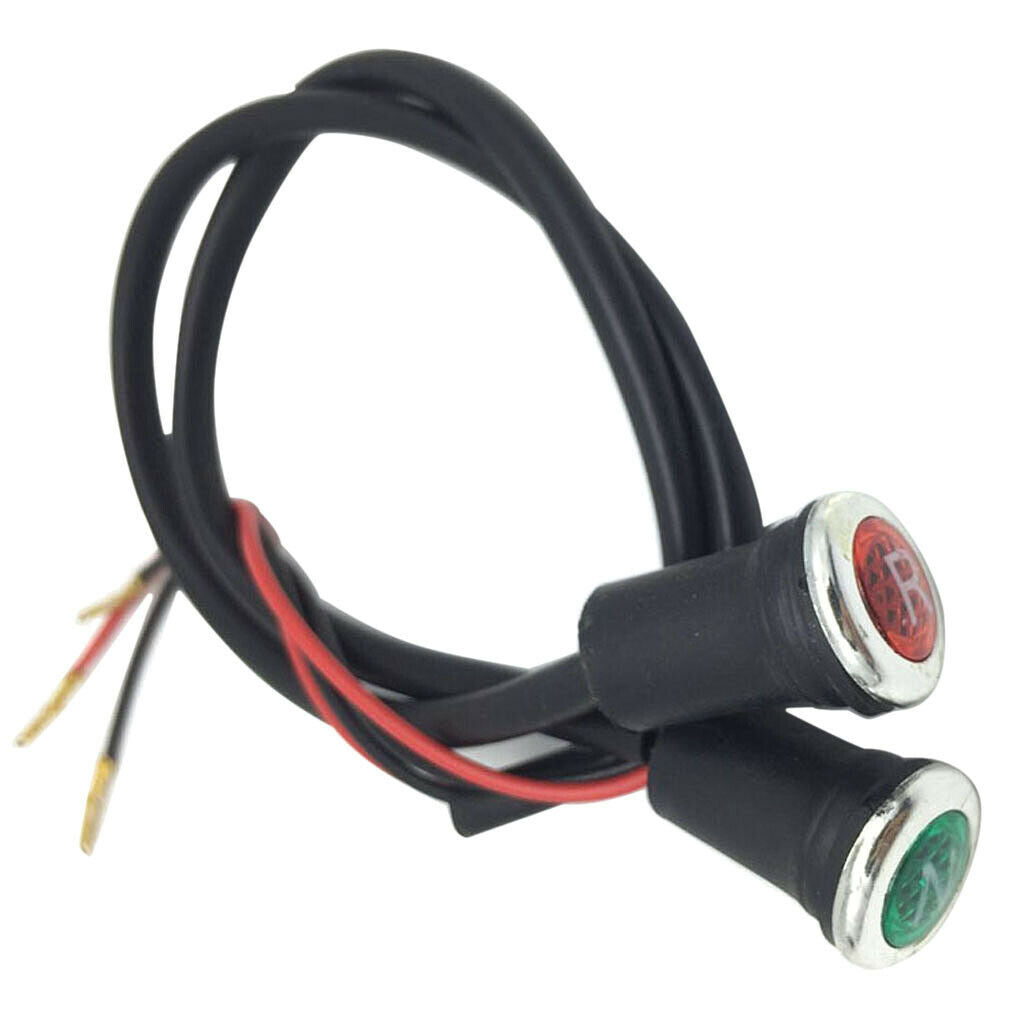 Pair Light Green Neutral + Red Indicator For Universal ATV Marks