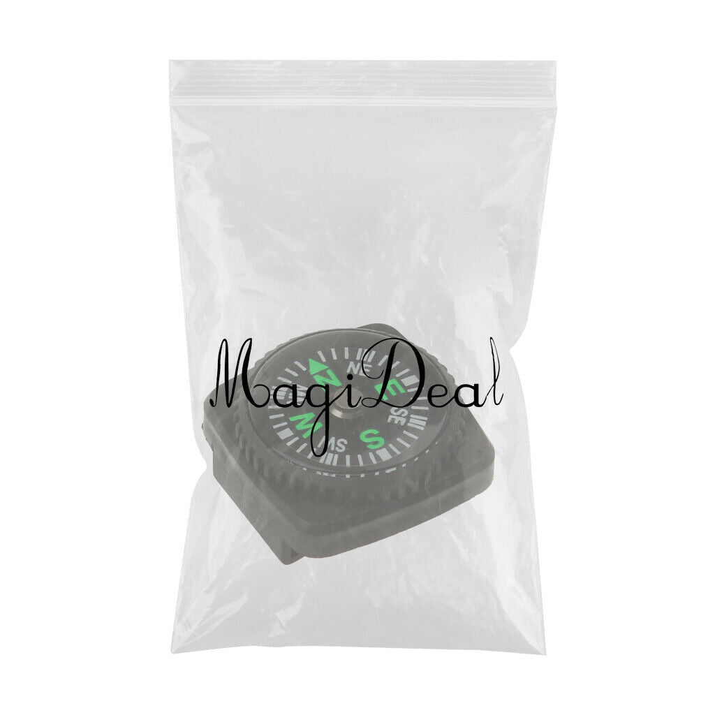 Portable Camping Wrist Compass Easy-to-Read Pocket Design for Paracord