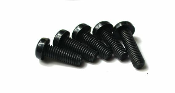 M3x6mm Black Plastic Nylon Cross Round Pan Phillips Head Screw Bolt