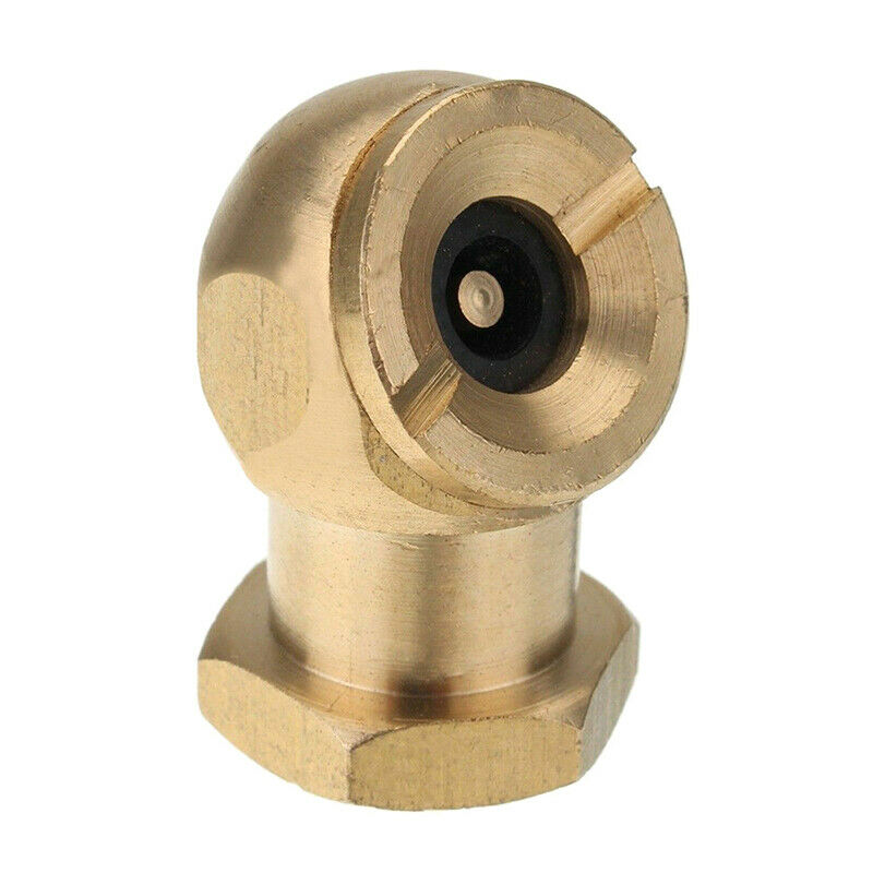1/4" NPT Golden Tyre Inflator Valve Connector Air Chuck Ball Tire Clip Lo.l8