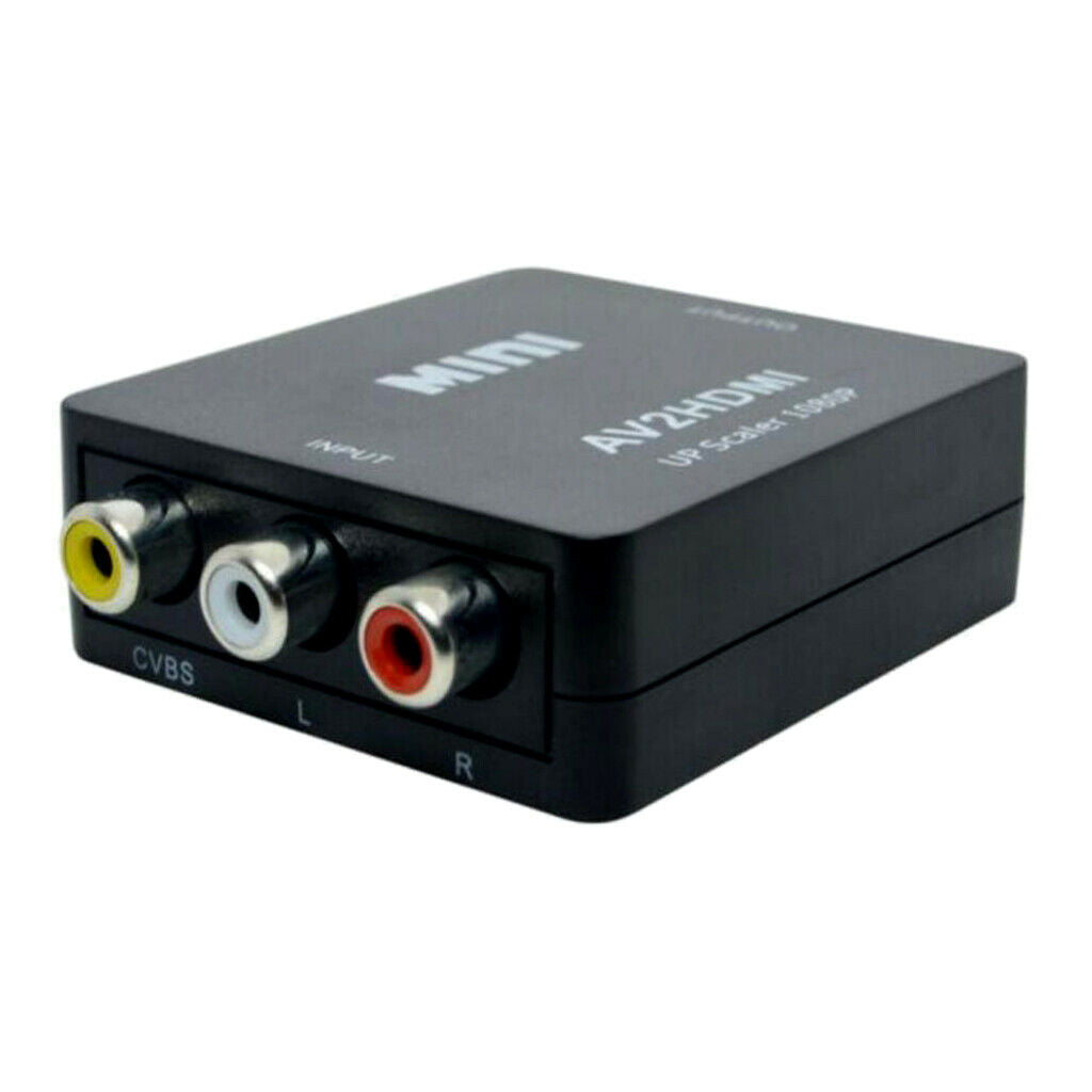 2X  RCA AV to HDMI Converter Composite CVBS Video Adapter 720p 1080p Wii  SNES
