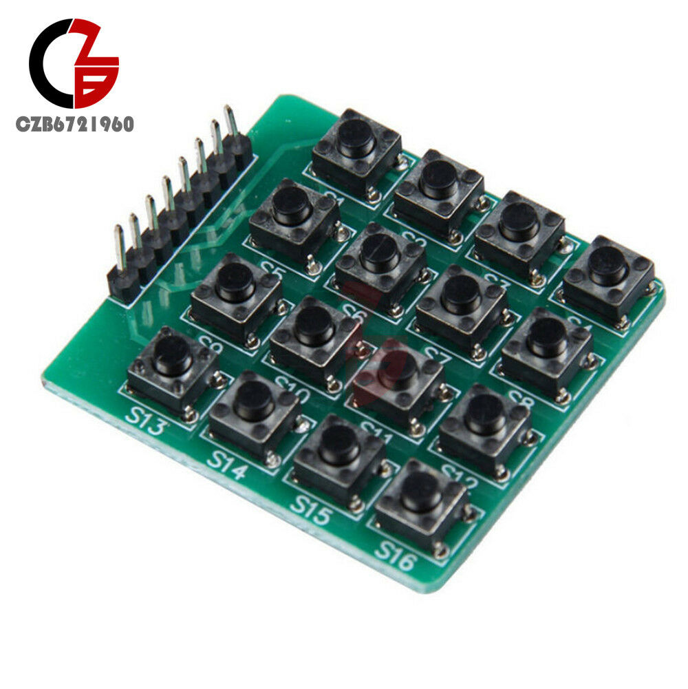 2PCS Green 4x4 4*4 Matrix 16 Keypad 16 Botton Keyboard Module MCU Board Arduino
