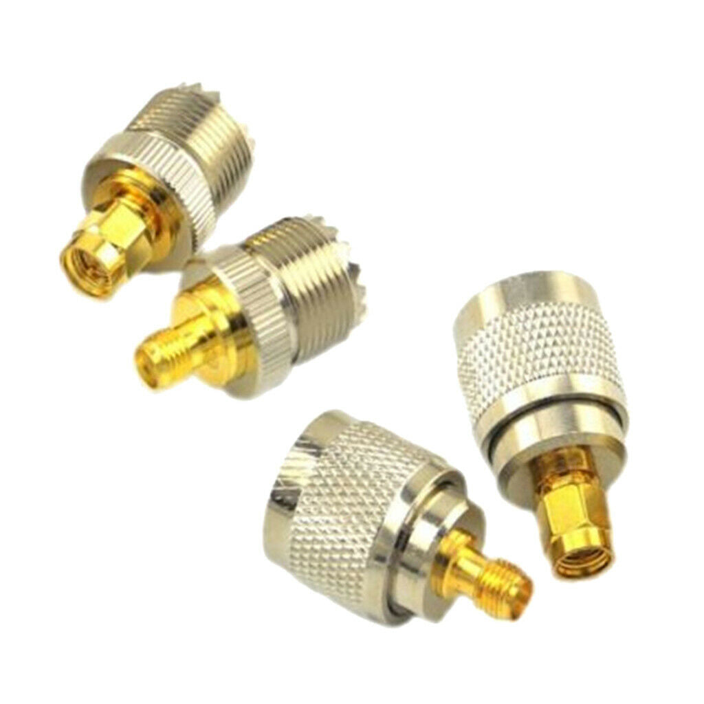 4x RF coaxial adapter SMA female/male to female/male SO-239 SO239