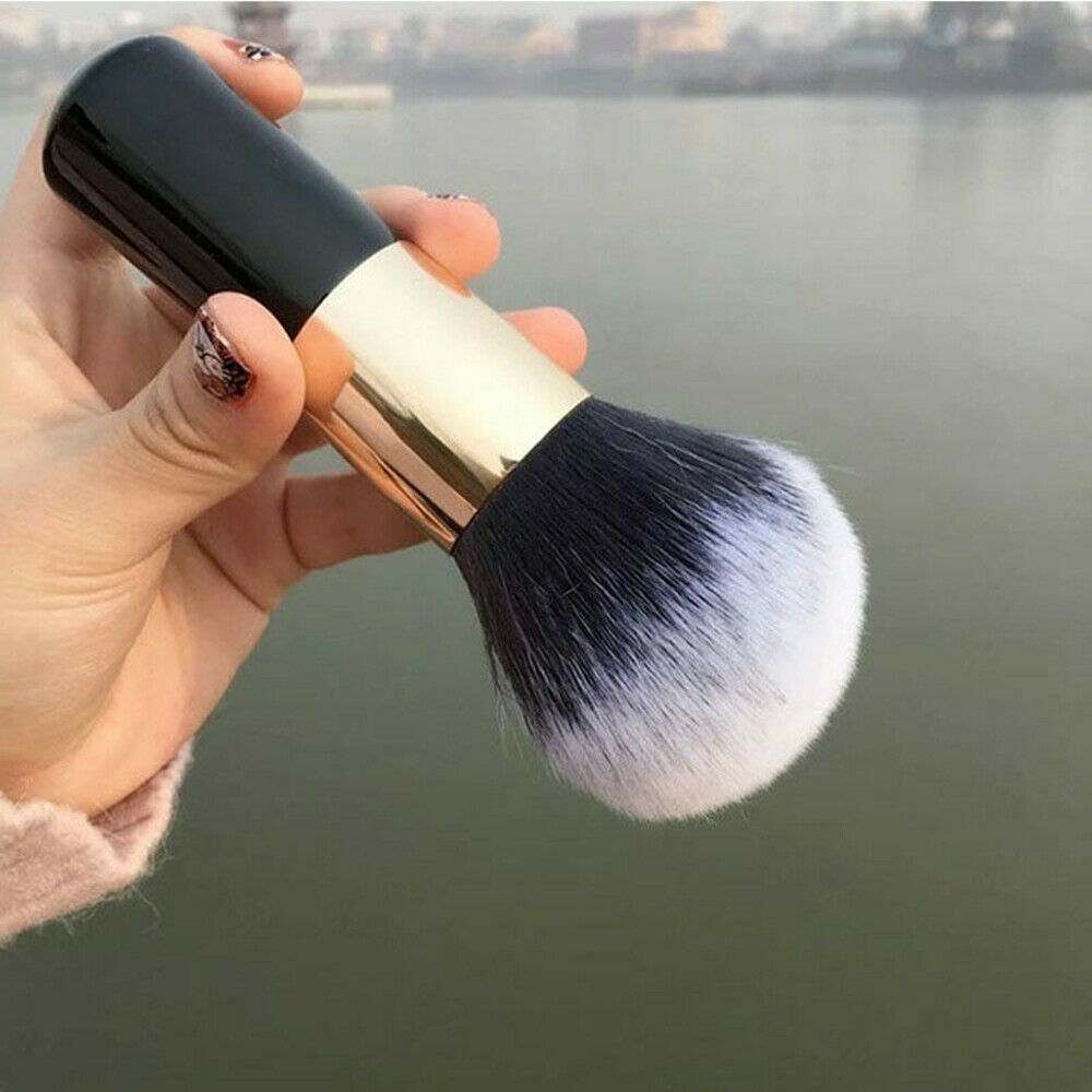 Large Makeup Beauty Powder Face Blush Brush Fiber Hair Cosmetics Foundation Tool