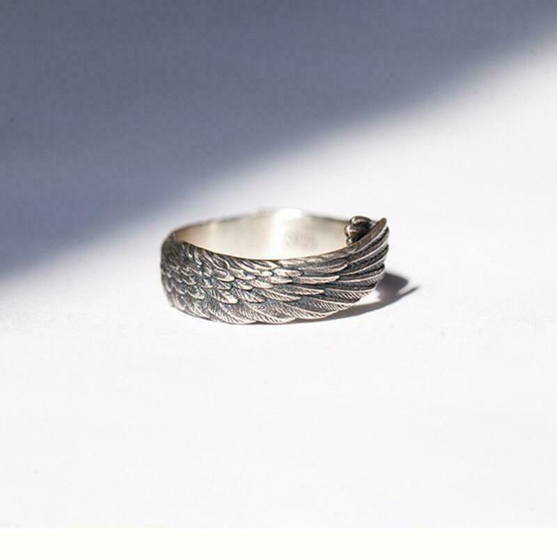 Angel Wing Knuckles Rings Open for Women Girls Teens Charm Gifts Fashion Jewelry
