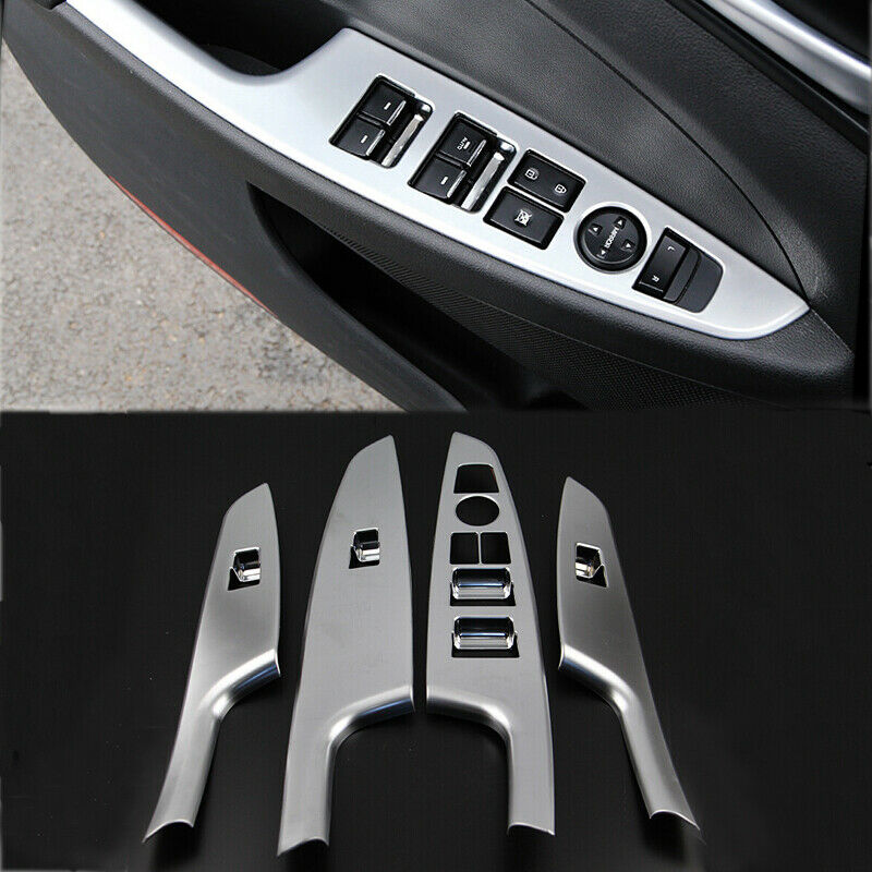 Chrome Door Window Switch Panel Cover Trim Molding For Hyundai Tucson 2016-2020