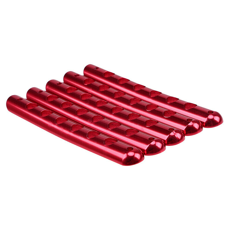 5X Aluminum Door Grab Handle Trim (Red) For Jeep Wrangler JK 2007-2017