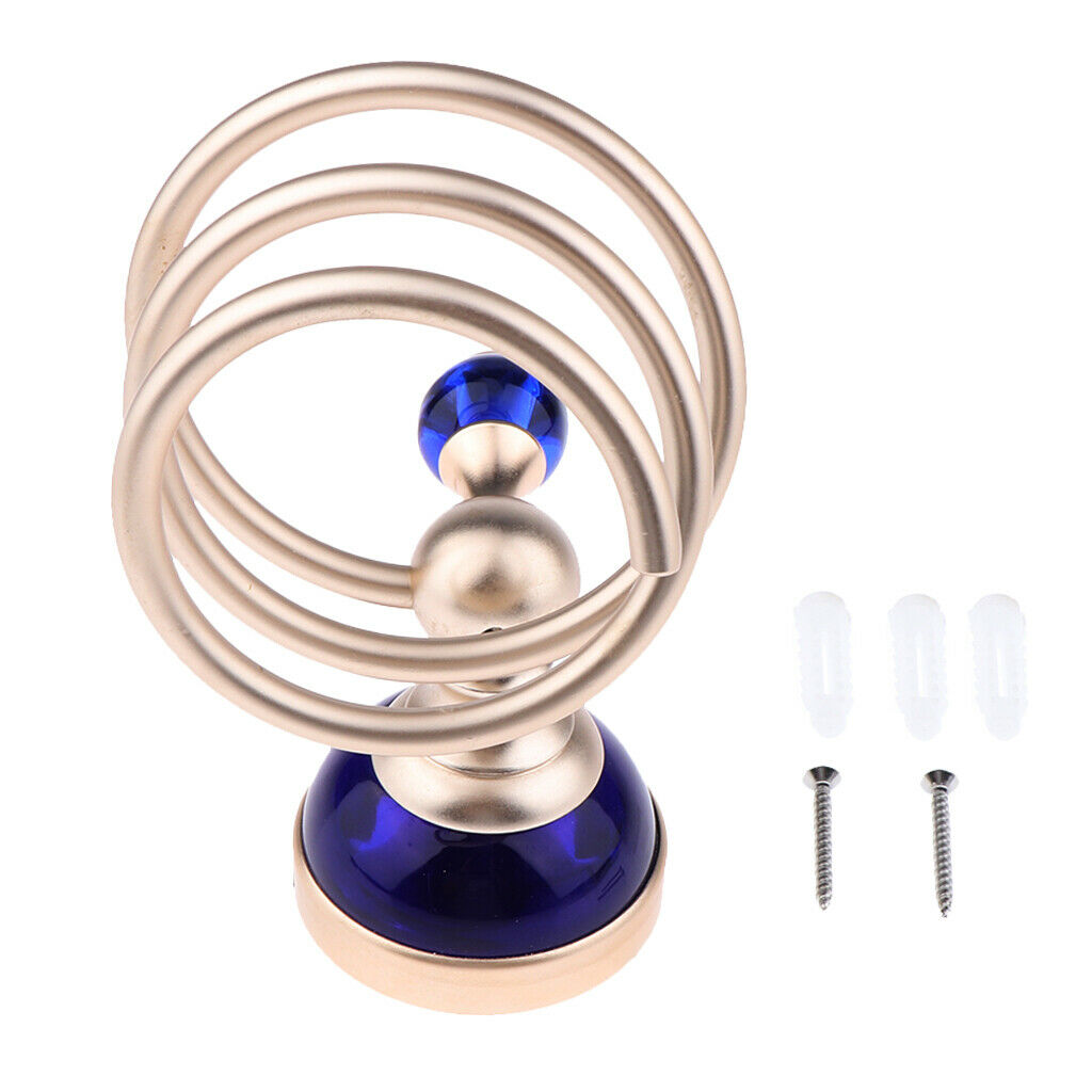Hair Dryer Blower Holder Storage Self Rack Stand Hanger Organizer Holder Blue