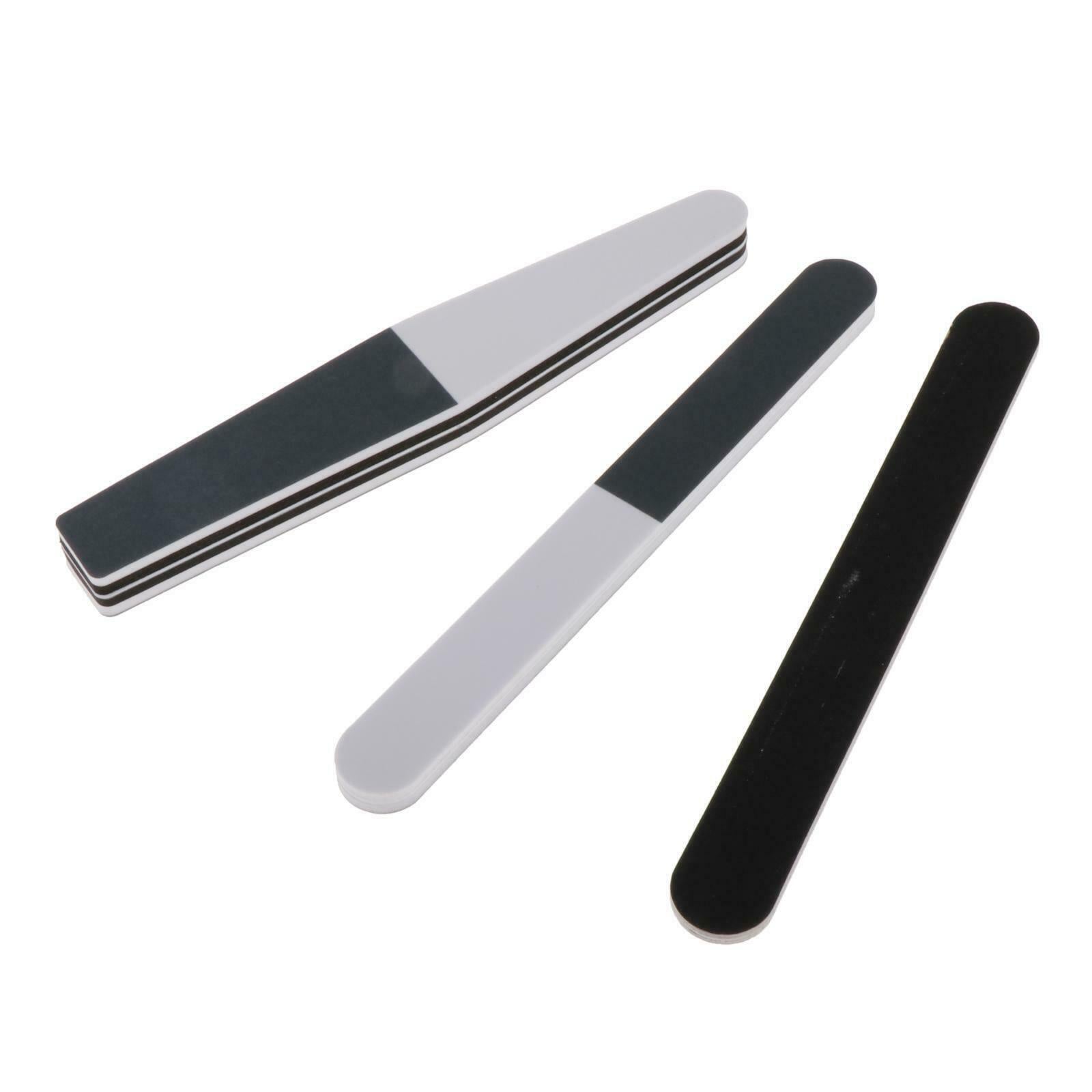 5 Shapes Double Side Nail Files Grinding Buffer Emery Board Modelling Tools
