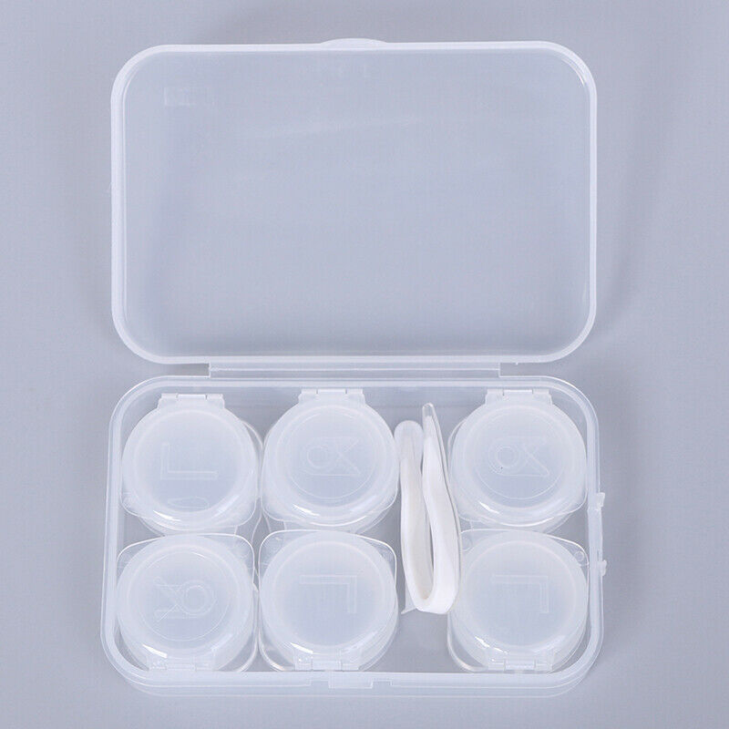 3 Pairs Contact Lens Case Myopia Glasses Mate Box Cosmetic Contact Storag.l8