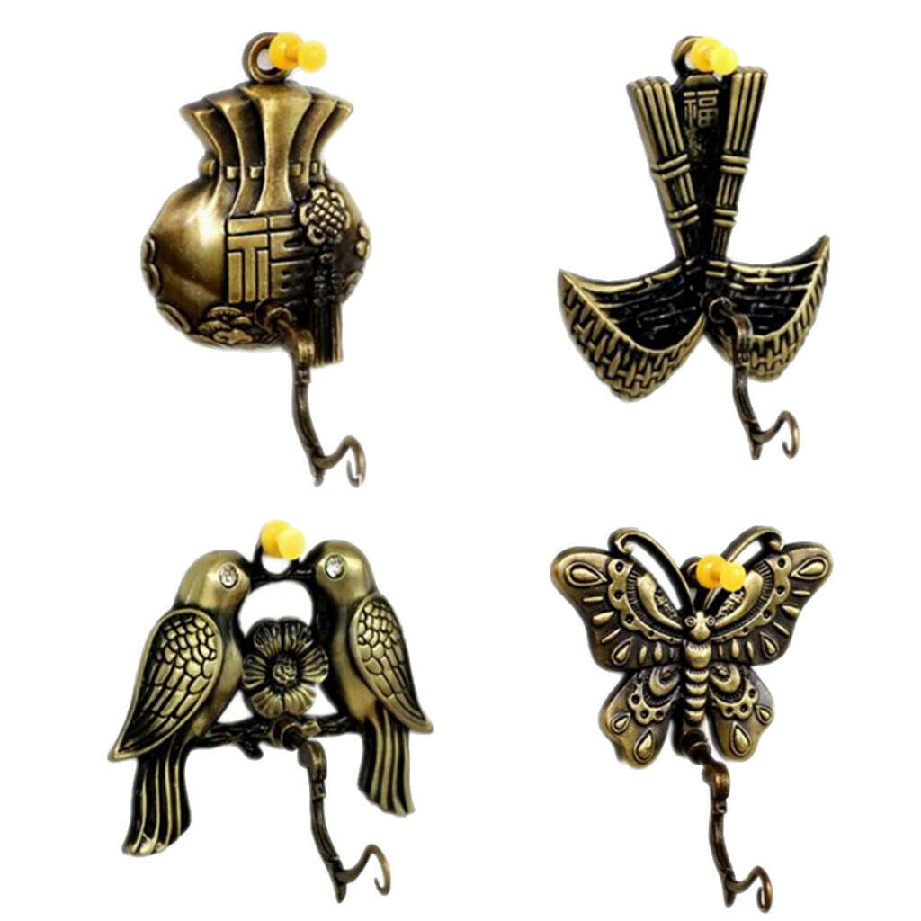 Metal Lucky Bag Pattern Wind Chime Hanger Bell Charm Hook Garden Ornament