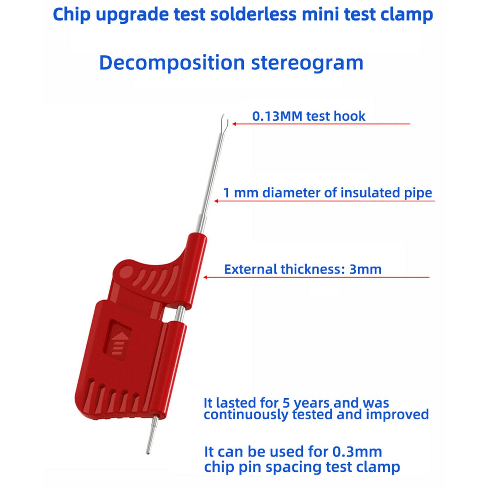 SDK08 Micro IC Clamp TSOP SSOP PLCC TQFP SMD Mini Chips Adapters Socket
