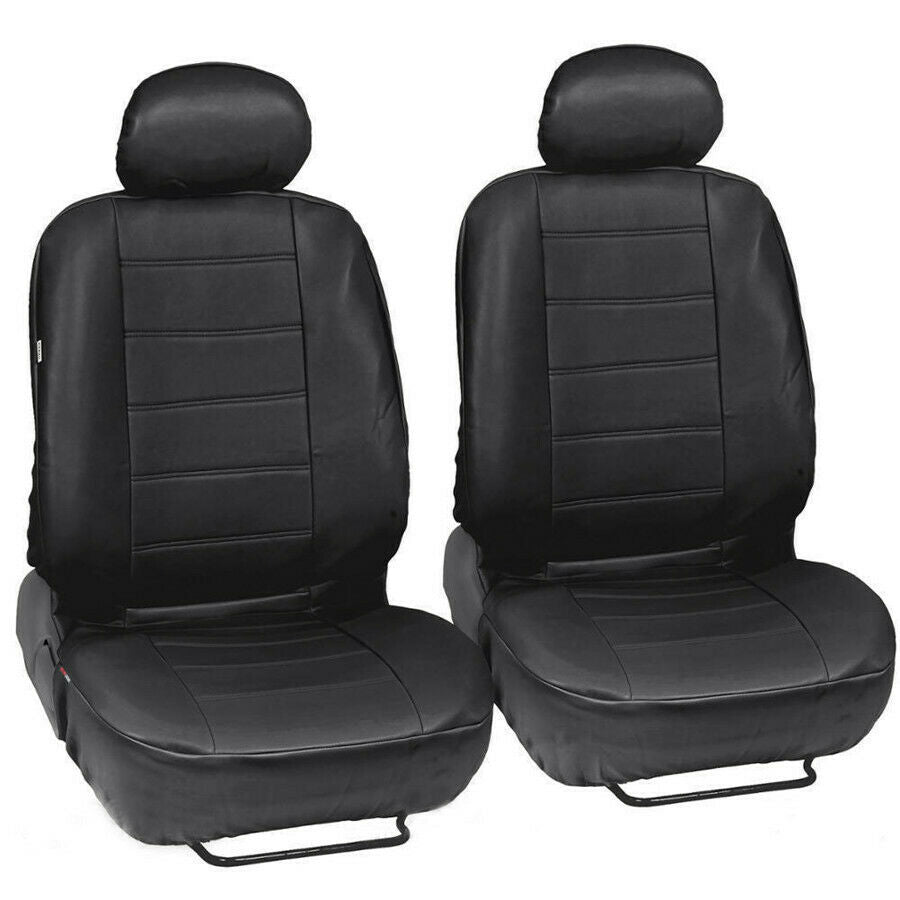 1Set Breathable PU Leather Car Seat Covers Compatible for All Car SUV