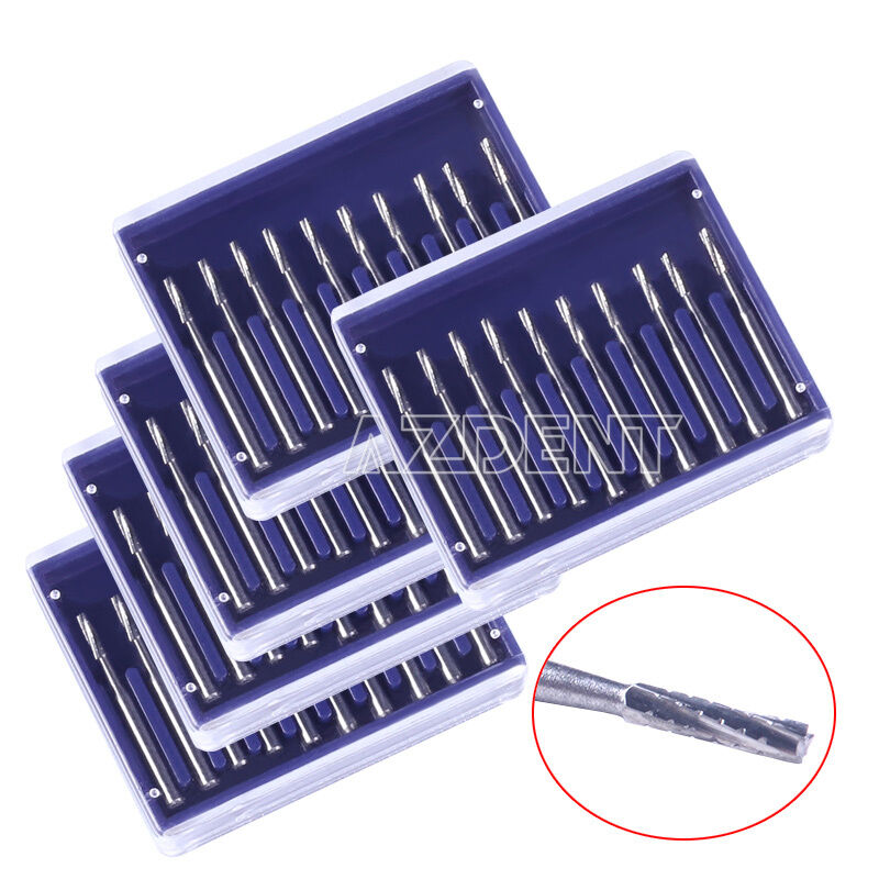 20X Dental Tungsten Steel Carbide Burs FG557 for High Speed Handpiece 10pcs/box