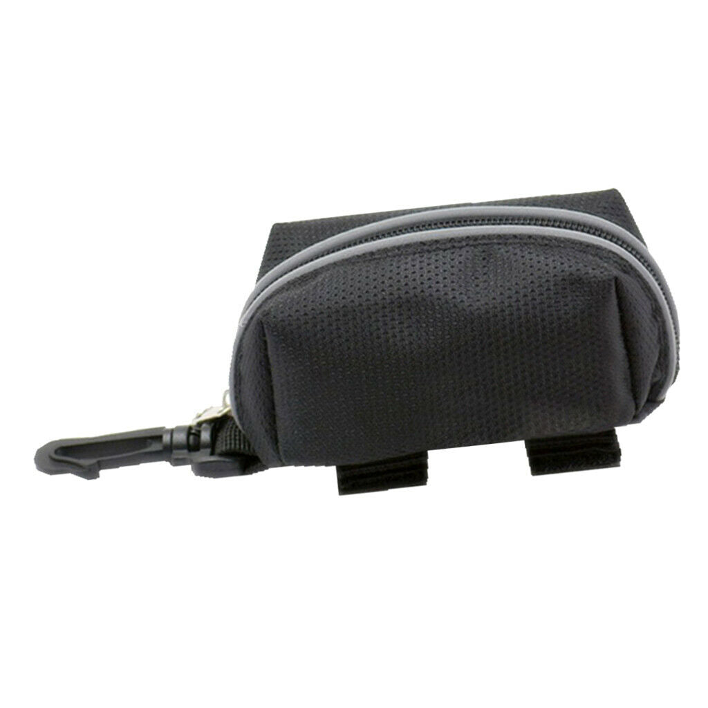Hands Free Large Poop Bag Dispenser with Zippered, Carabiner Hook and Belt for