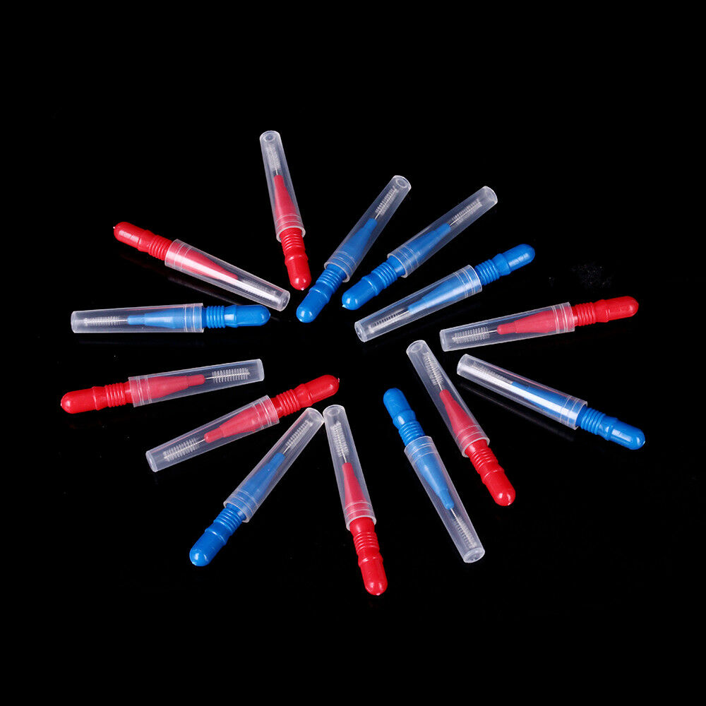 50PCS Dental Interdental Brush Floss Sticks Tooth Floss Head Toothpick Cleaning