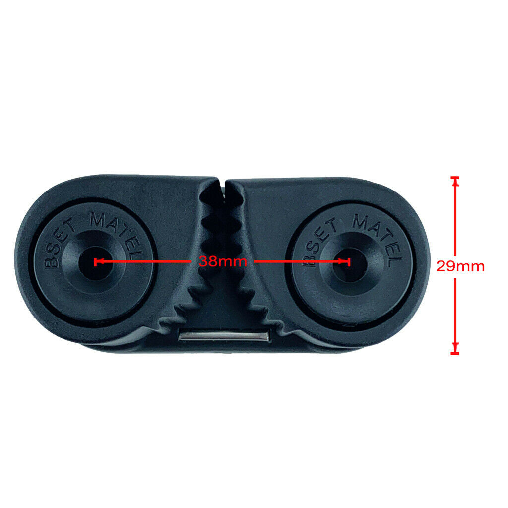 Boat Kayak Cam Cleats &Fairlead Canoe Accessories w/ 2 Row Bearing Ball