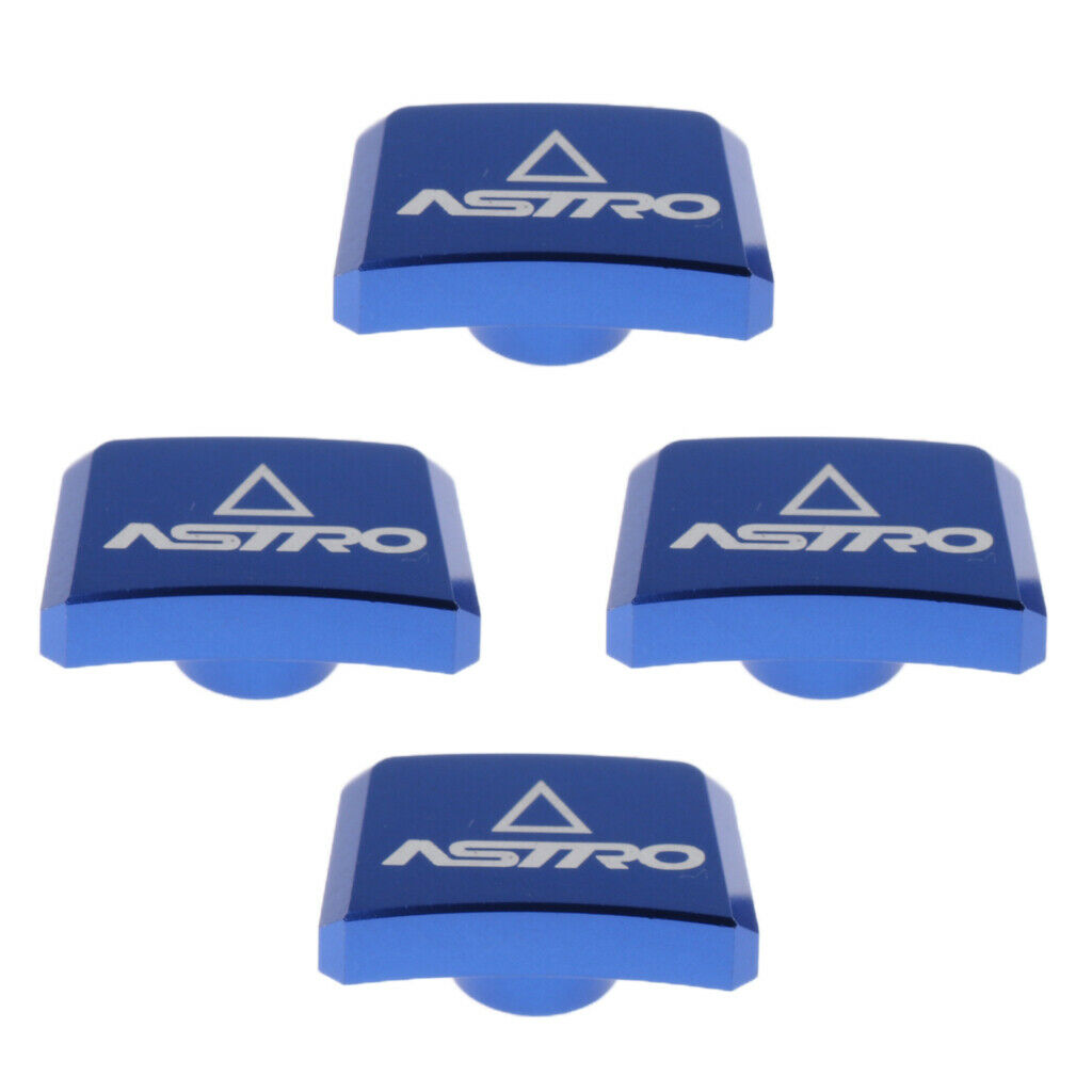 4 Pieces Chain Wheel Nail Crank Plate Crankset Screw for Bike Parts Blue